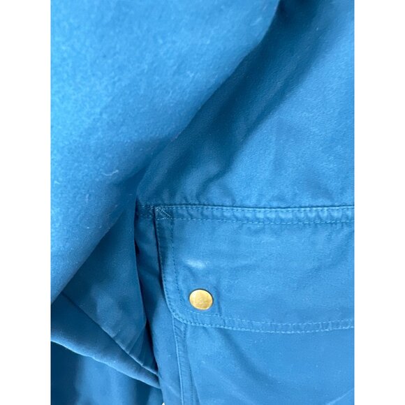 Vintage L.L. Bean Men's Teal Full Zip and Snap Close Hidden Hood Jacket Tall L - Picture 2 of 16